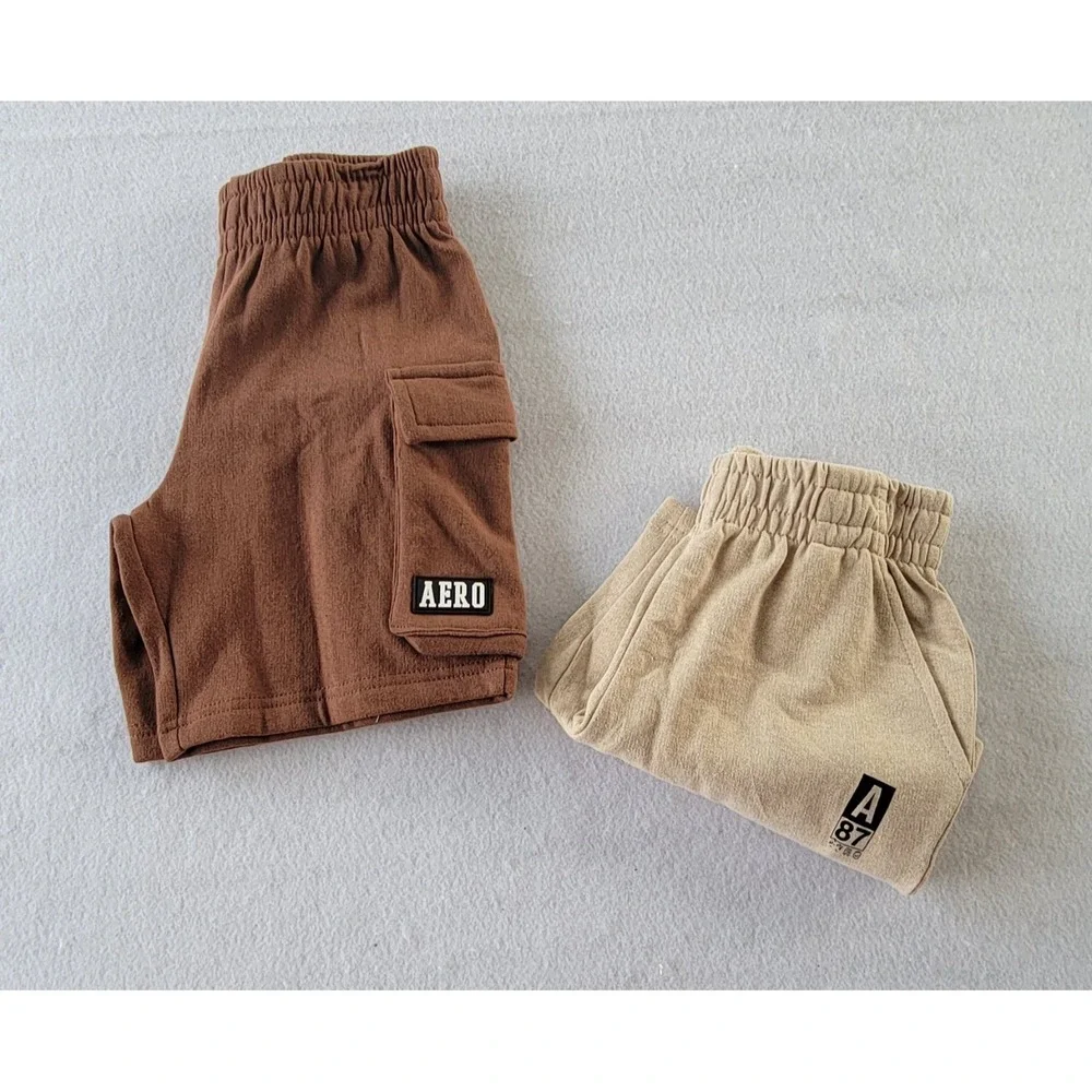 AEROPOSTALE Brown And Cream  BOYS Cargo Shorts Size‎ Small